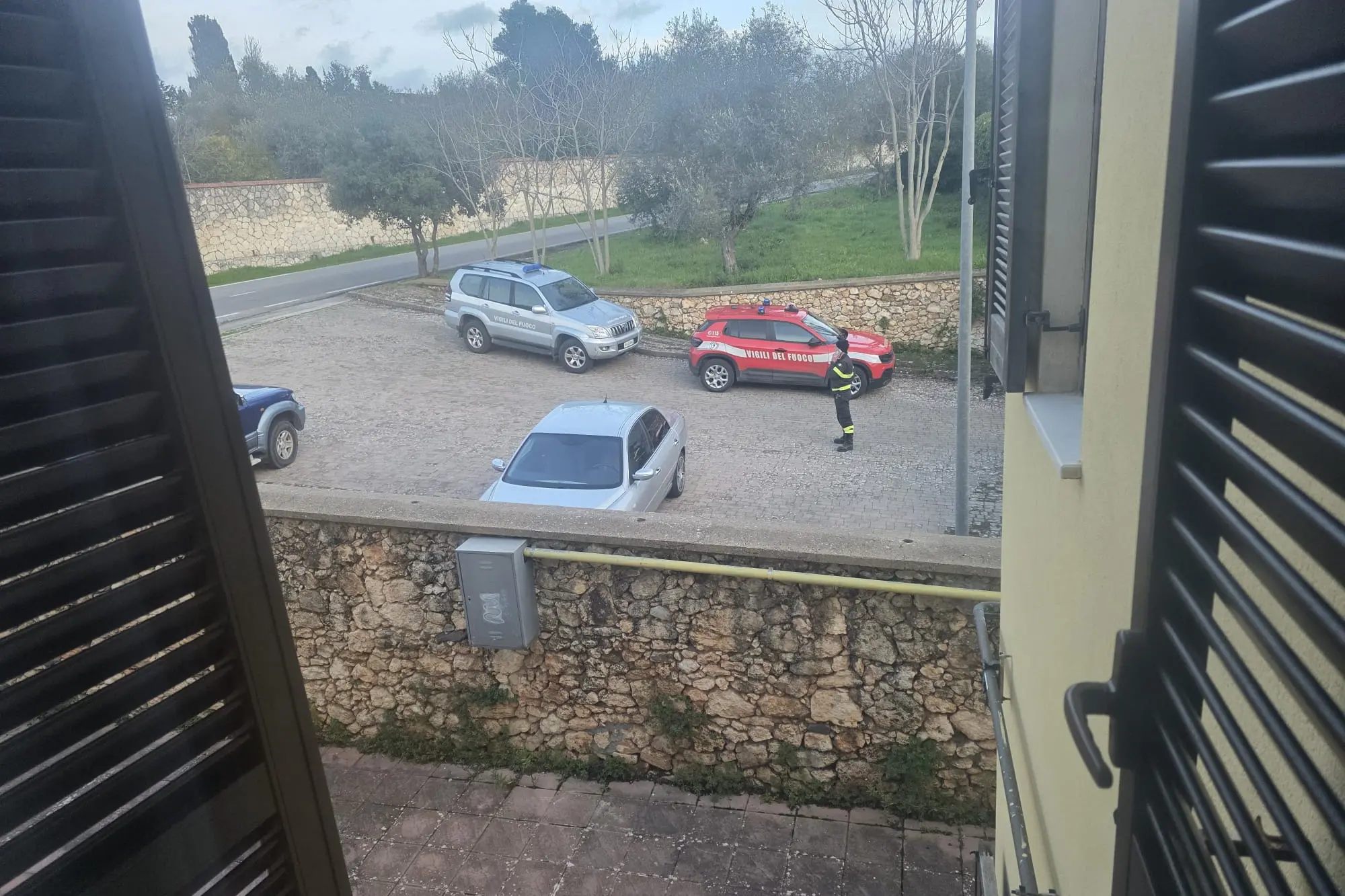 Il controllo dei vigili del fuoco nella Rsa Matida