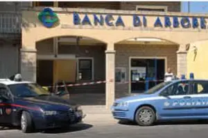 La Banca di Arborea rapinata (foto: Alessandra Chergia)