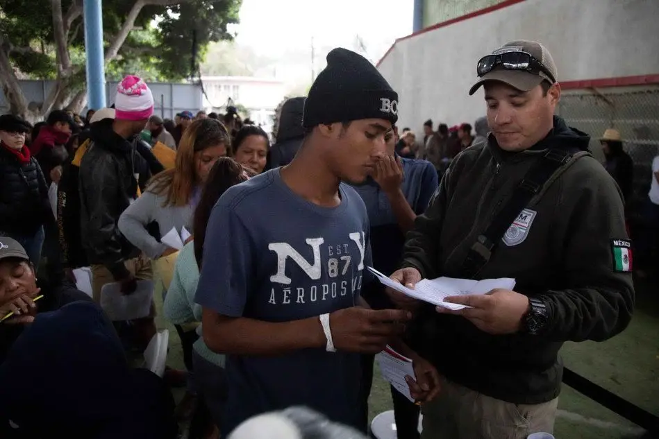 La carovana dei migranti a Tijuana, Messico (Ansa)