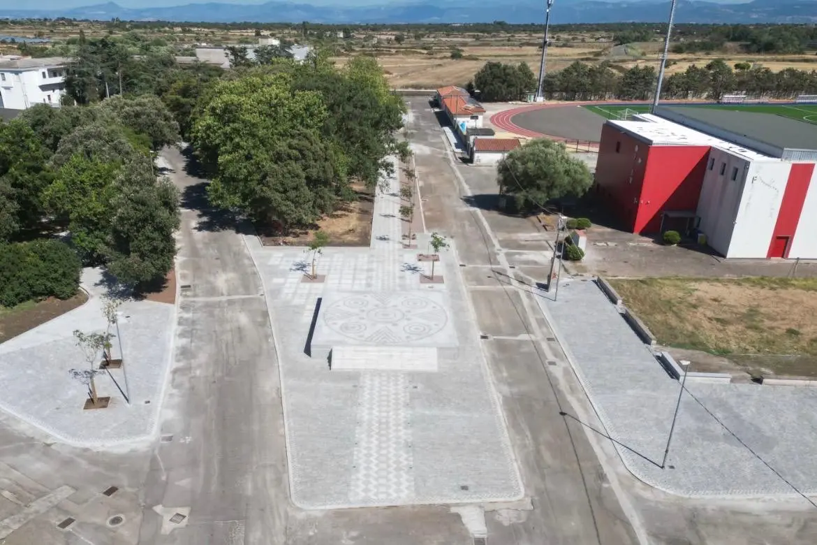La nuova piazza della Libertà di Borore
