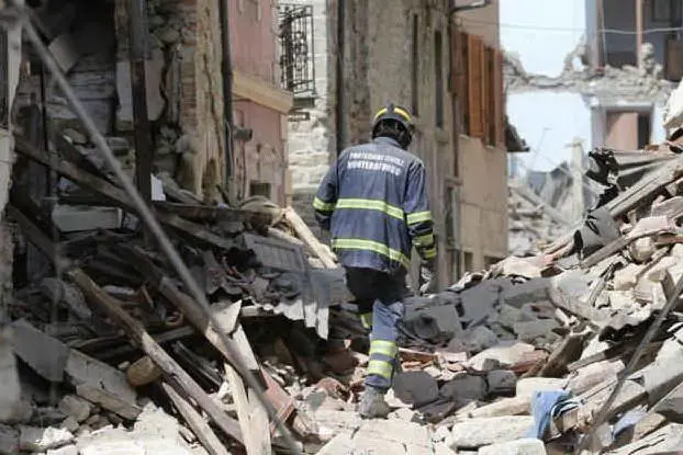 La città di Amatrice distrutta dal sisma