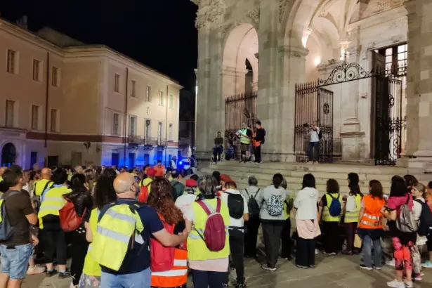 Il pellegrinaggio da Sassari a Porto Torres (foto concessa)