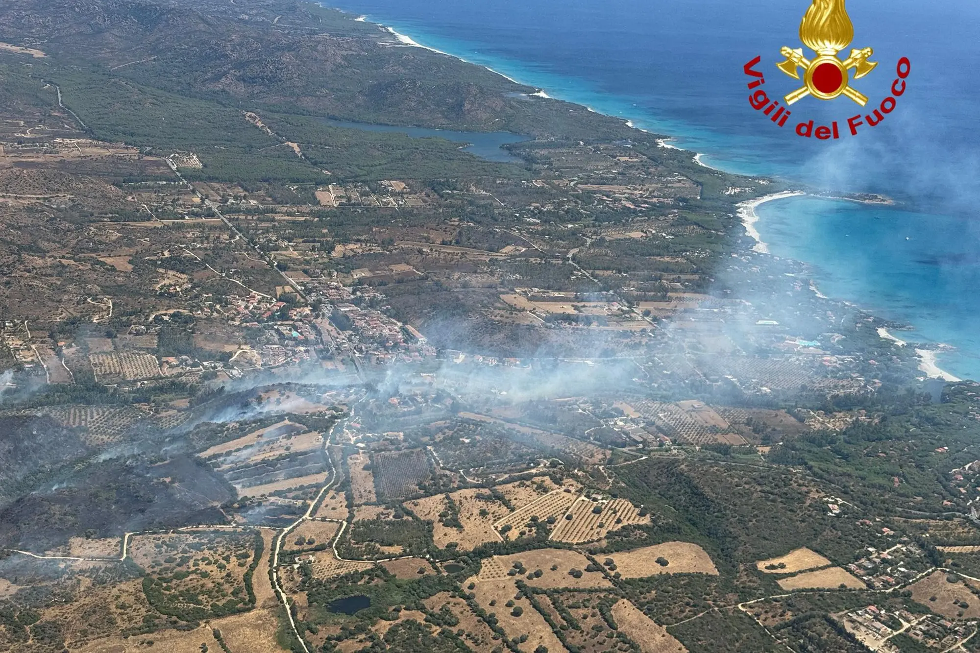 L'incendio a Orosei