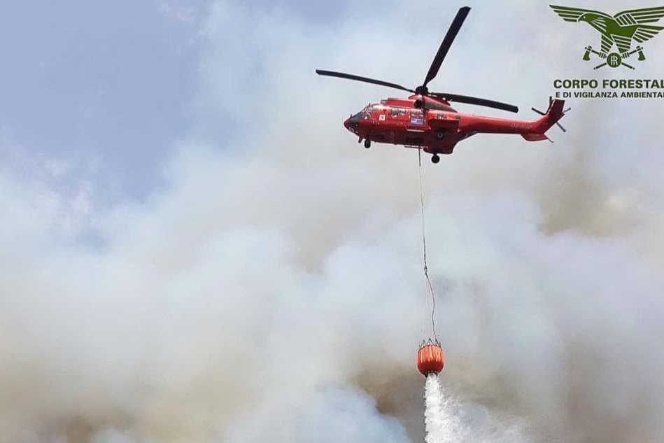 Roghi a Sorso, Sassari e Nule: intervengono forestali ed elicotteri
