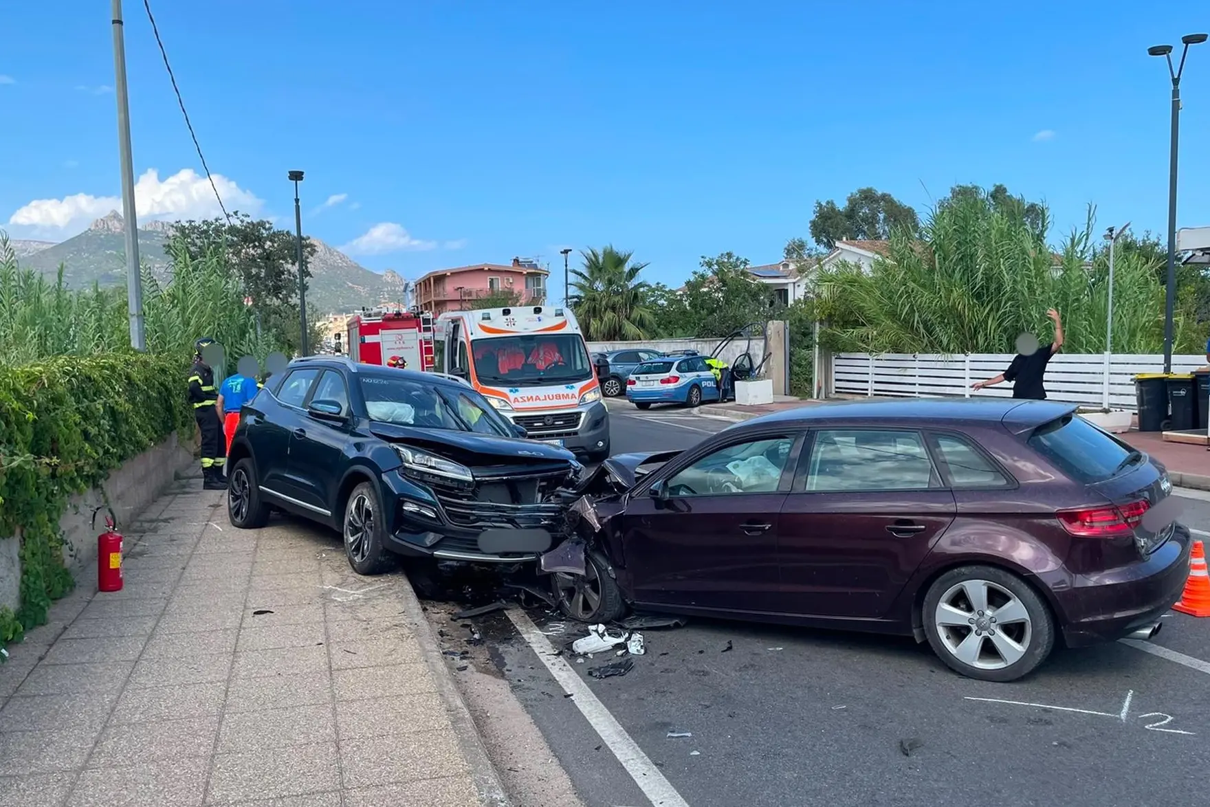 L'incidente in via Roma a Lotzorai (Secci)