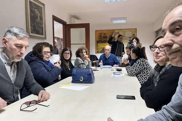 I componenti della commissione regionale per il congresso (foto Murgia)