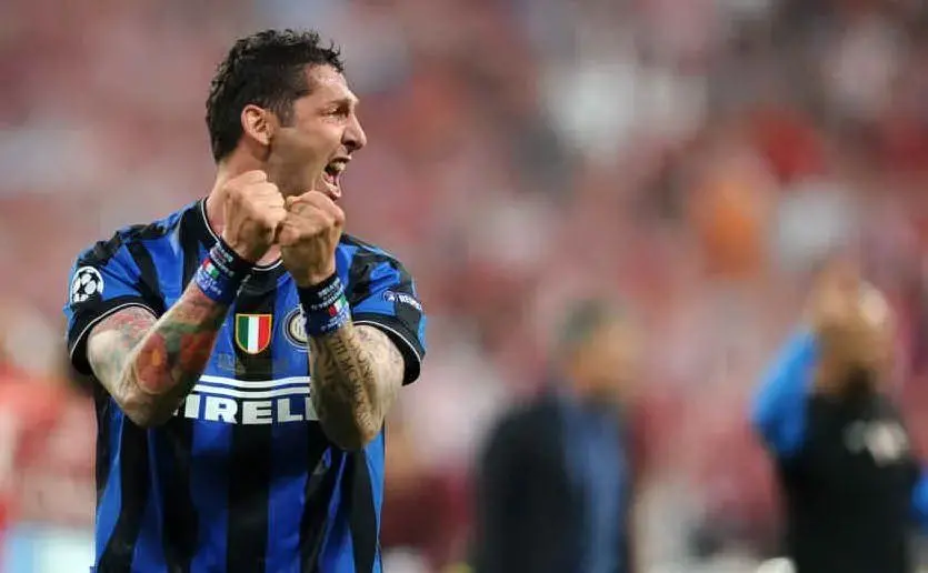 Con la maglia nerazzurra