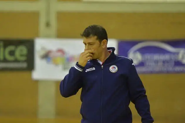 Il tecnico del Cagliari Futsal Diego Podda