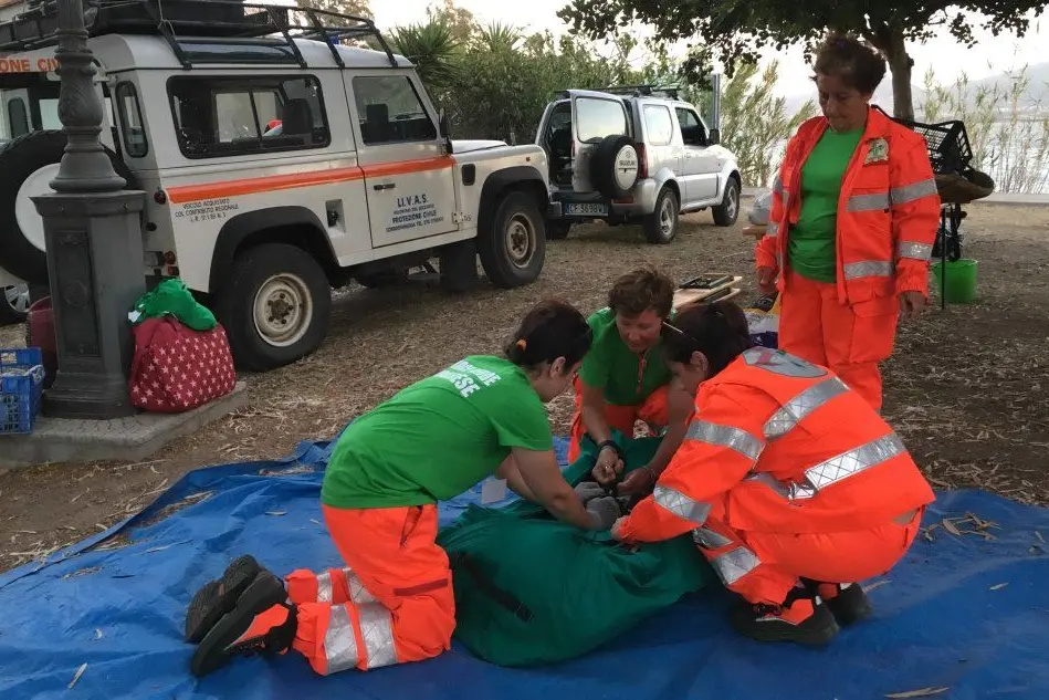 Esercitazione della Protezione civile nel Terralbese