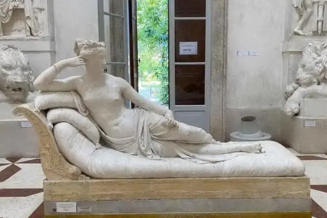 La preziosa statua di Canova (foto museo Canova)