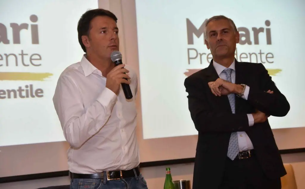 Fabrizio Micari e Matteo Renzi
