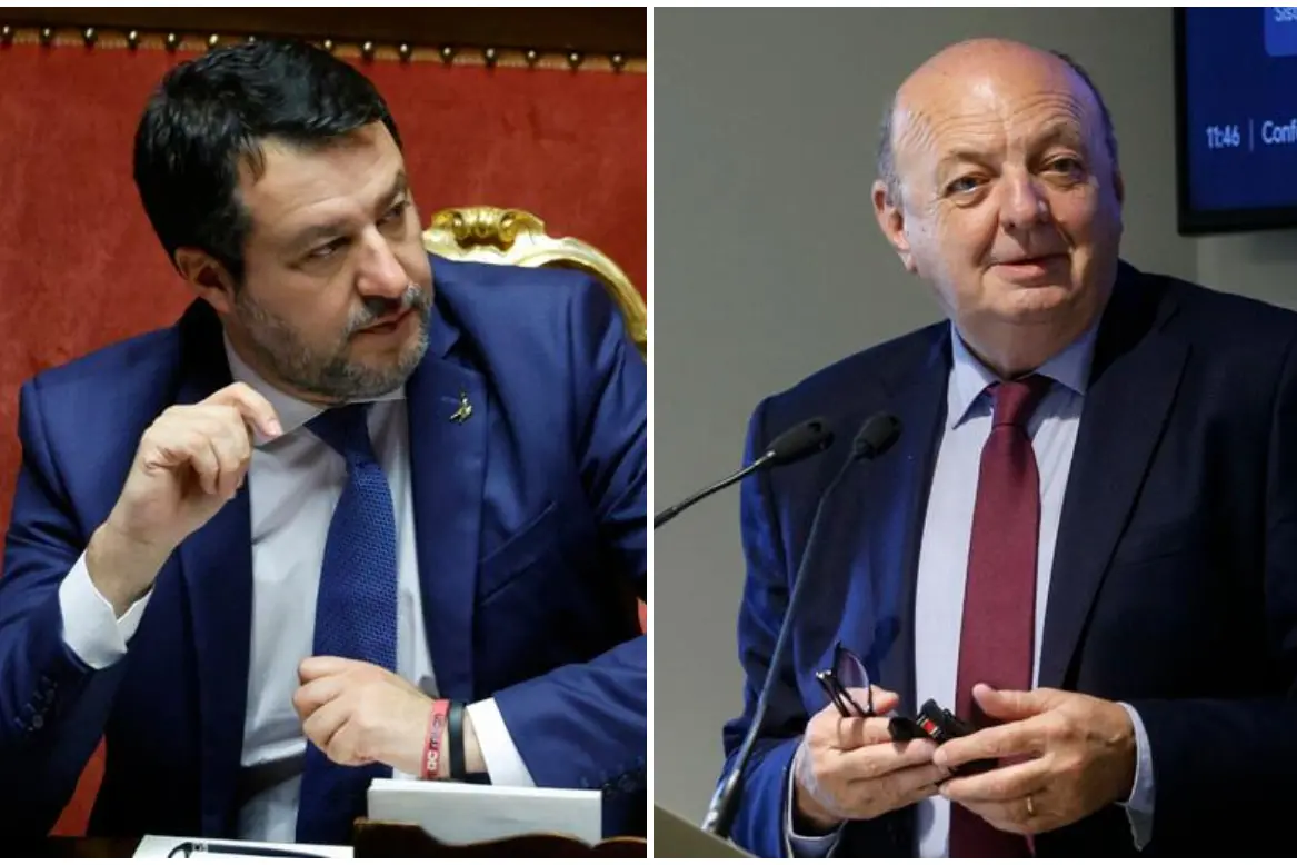 Salvini and Pichetto (Ansa)