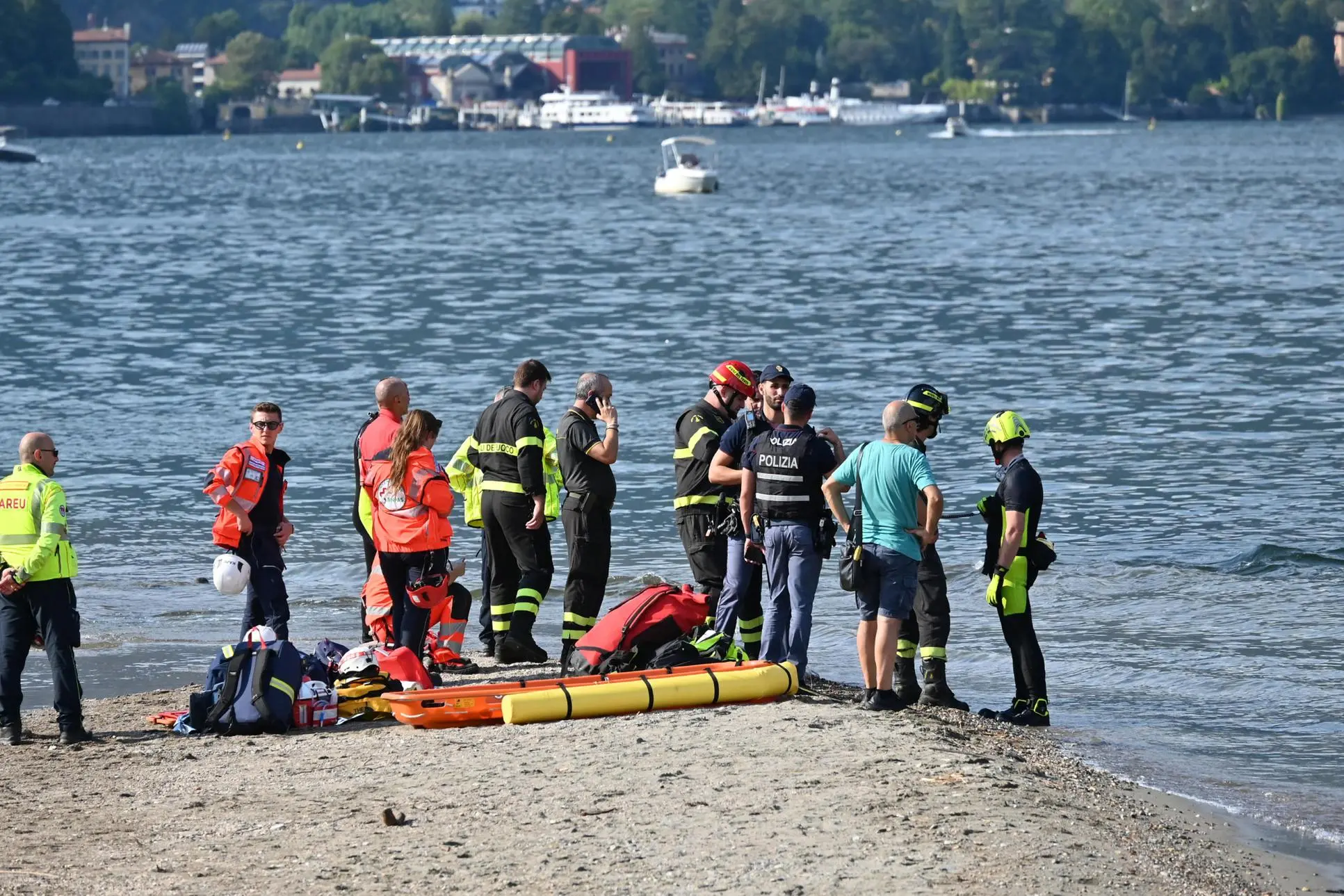 Suchaktionen im Comer See (Ansa)