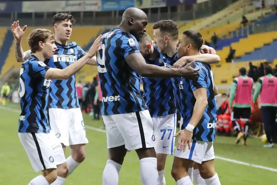 La festa dell'Inter (Ansa)
