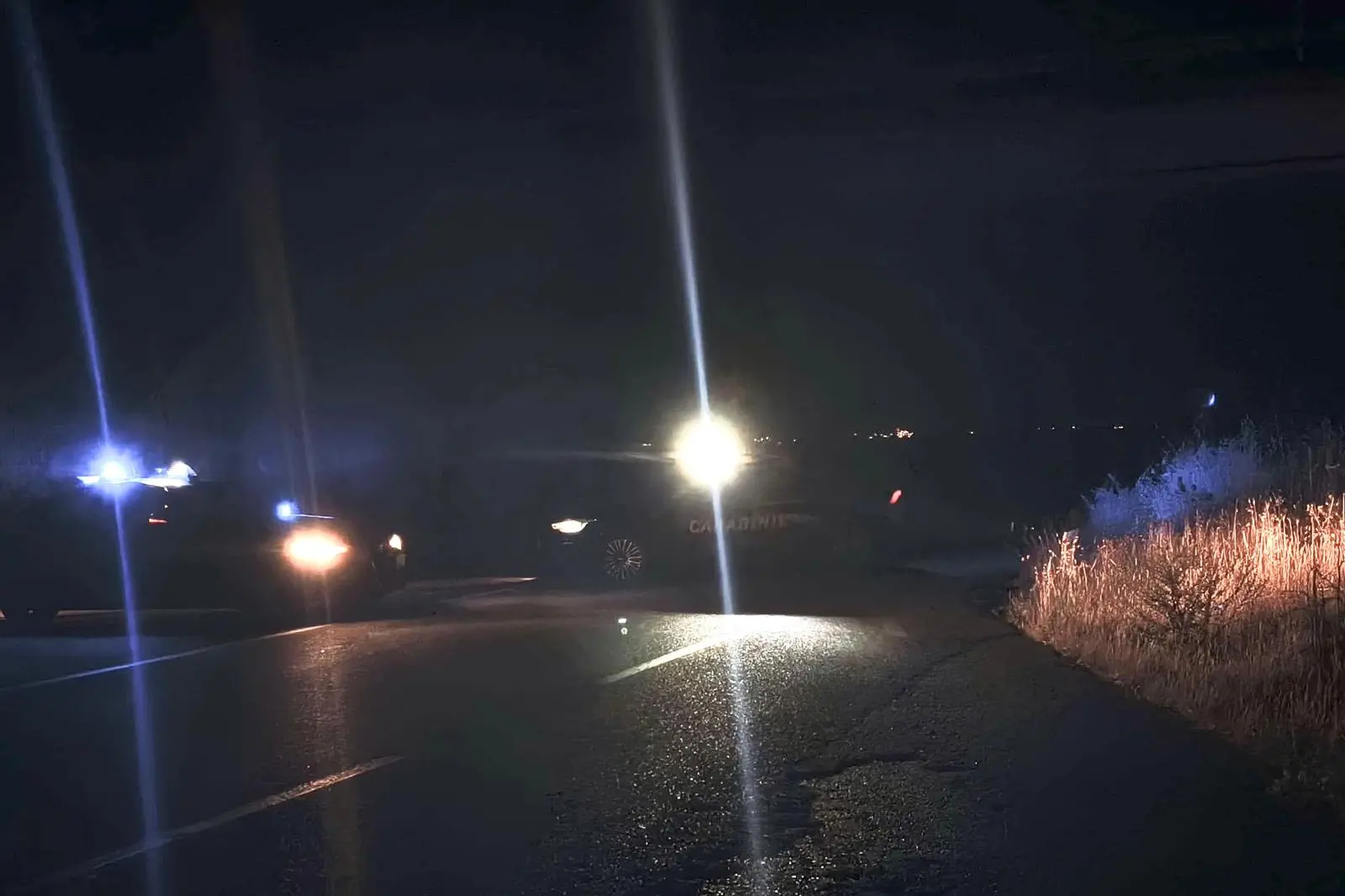 L'incidente sulla Provinciale 2 (foto L'Unione Sarda)