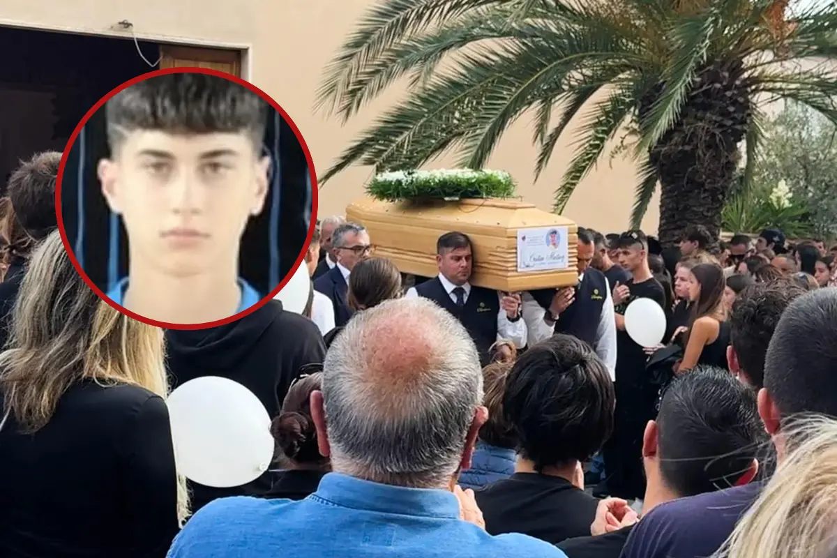 Il funerale di Cristian Martinez