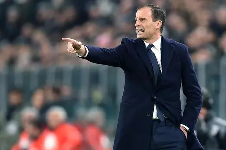 Juventus' head coach Massimiliano Allegri gestures during the Italian Serie A soccer match Juventus FC vs Spal at the Allianz stadium in Turin, Italy, 24 November 2018 ANSA/ALESSANDRO DI MARCO