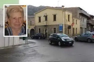 Il luogo dove è avvenuto l'incidente e nel riquadro Maria Nazarena Piddiu