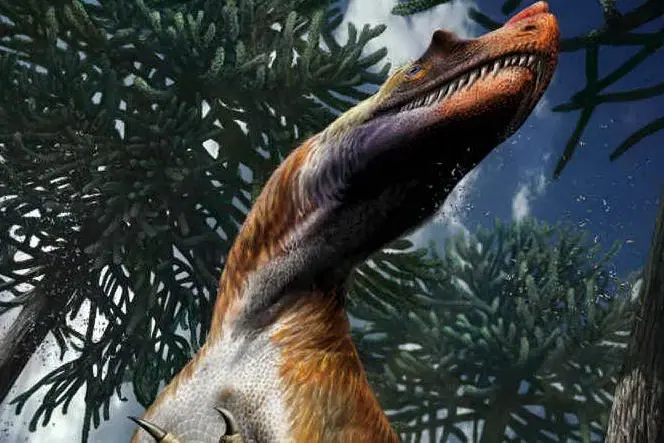 Una ricostruzione del dinosauro (Ansa)