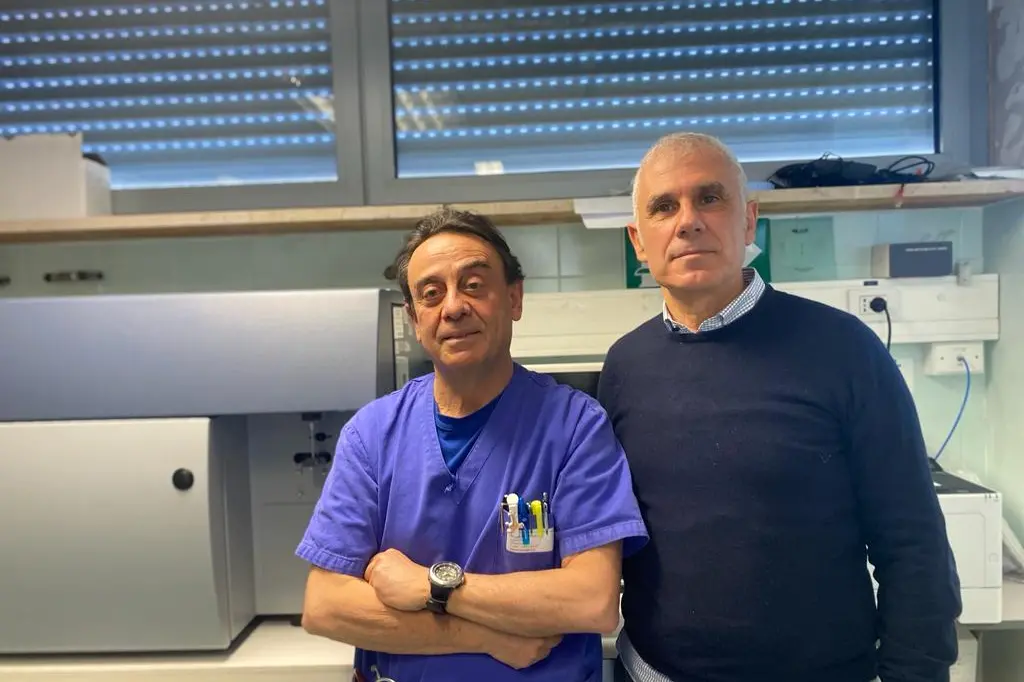 il dottor Mauro Congia e il presidente di Diabete Zero Francesco  Pili (foto concessa da Francesco Pili)