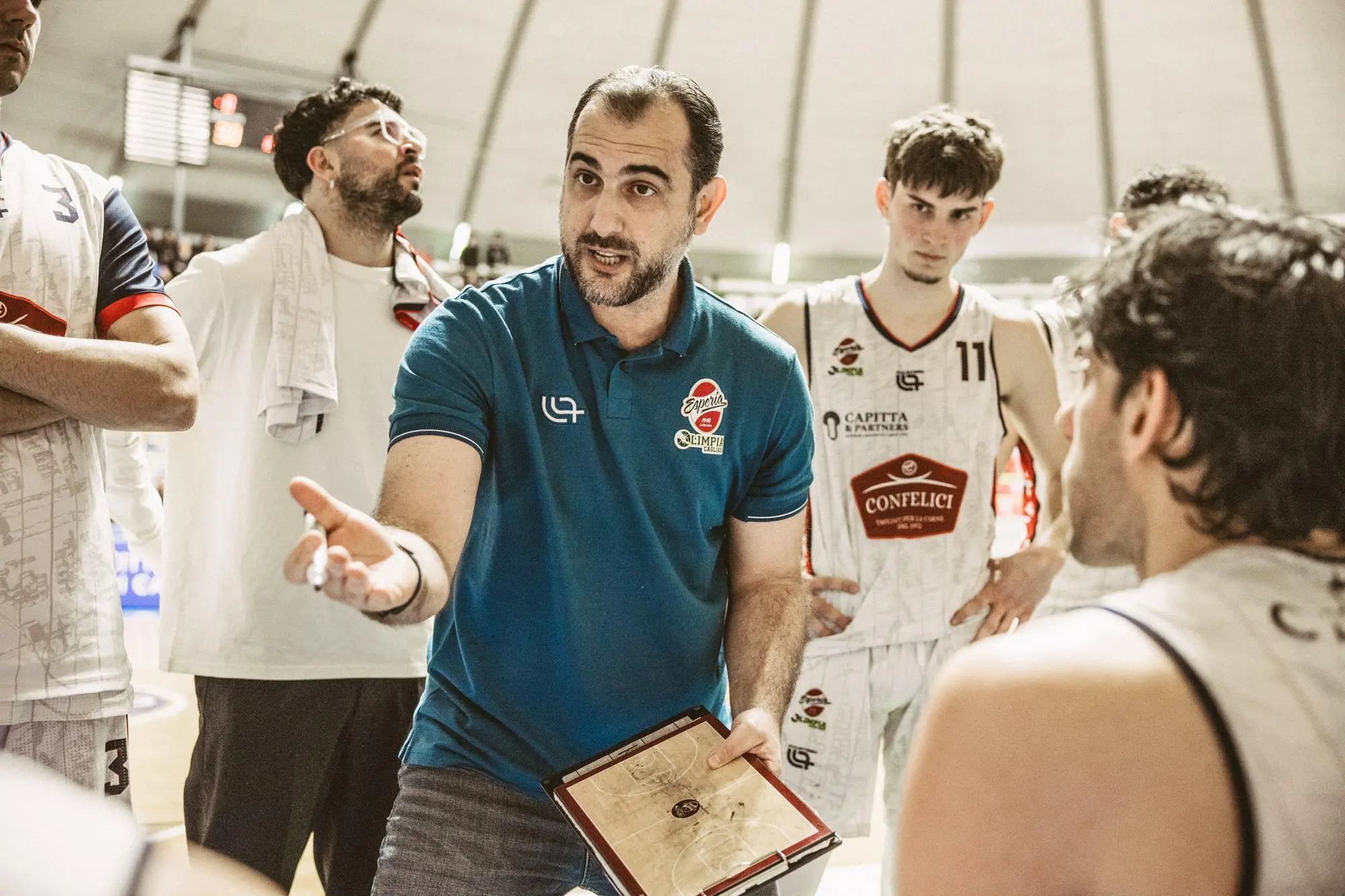 Il tecnico dell'Esperia Federico Manca (foto concessa)