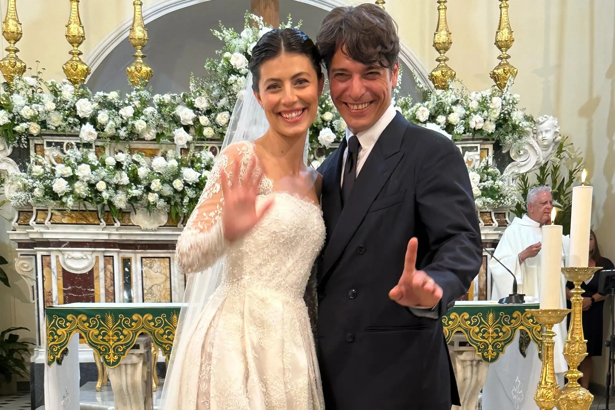 Alessandra Mastronardi e Gianpaolo Sannino (foto da twitter)