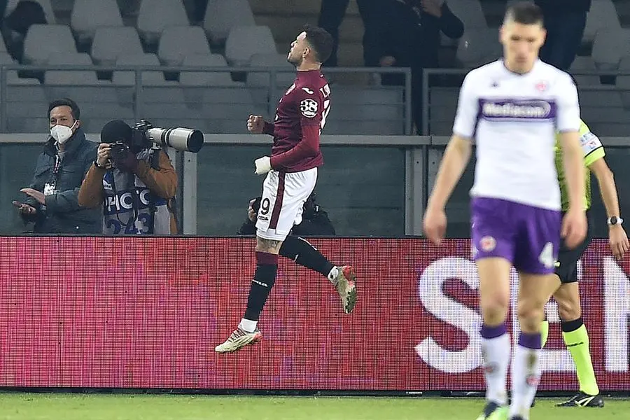 Sanabria festeggia il gol contro la Fiorentina (Ansa)