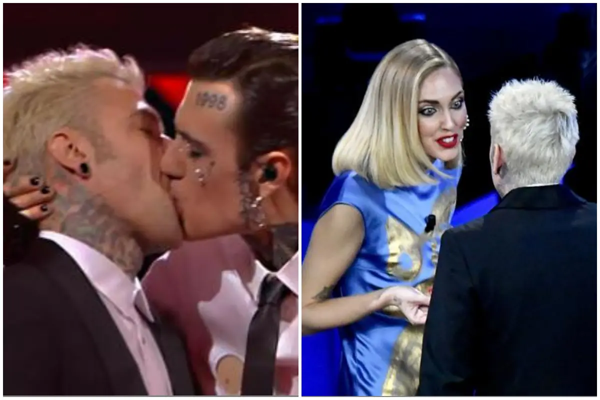 Il bacio tra Rosa Chemical e Fedez, la discussione subito dopo (dai social)