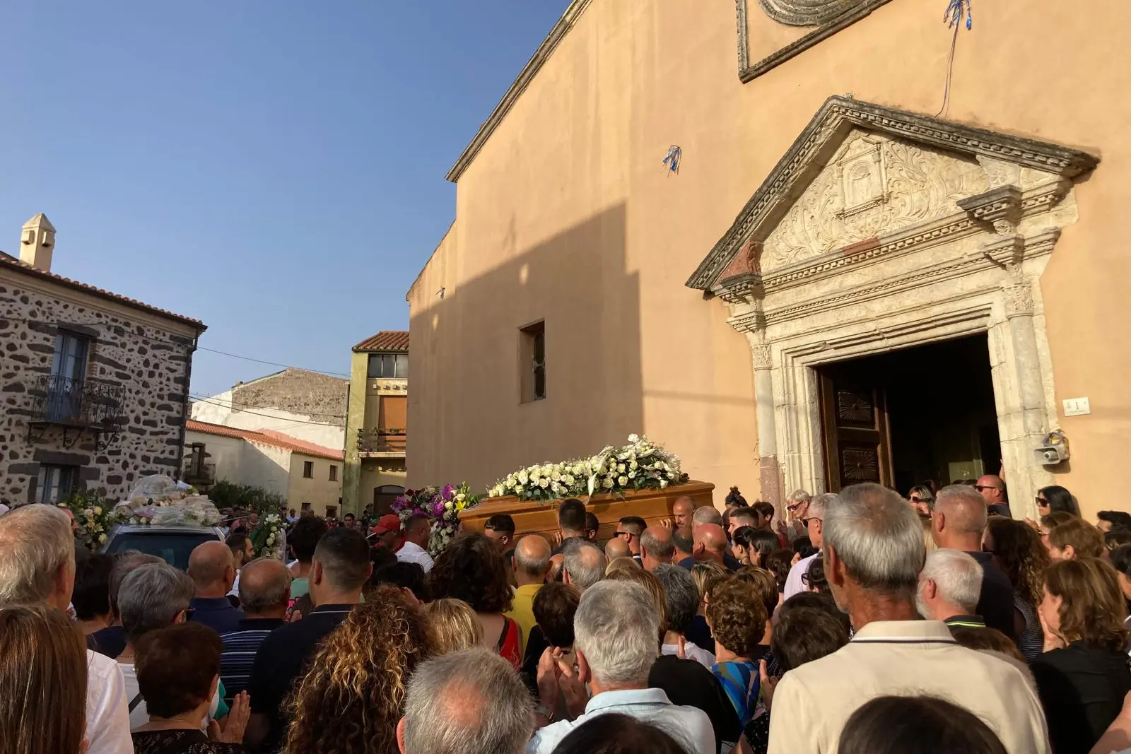 I funerali di Roberto Daga e Mario Sedda a Paulilatino (foto Orbana)