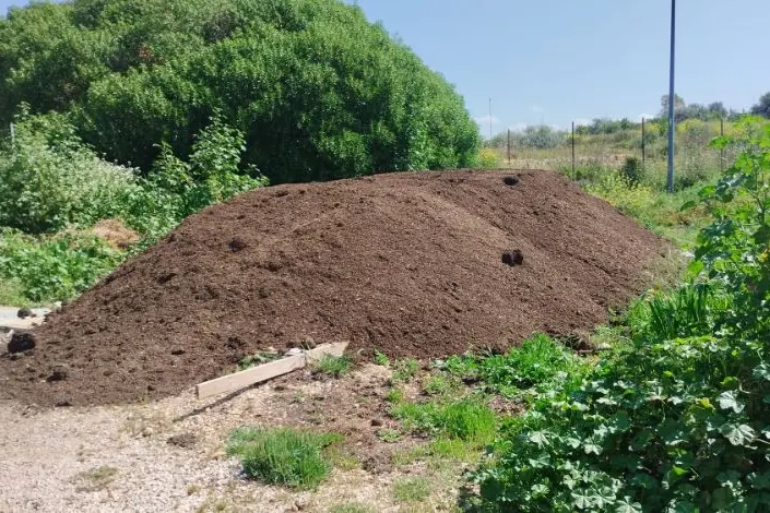 Il compost nel Centro ecologico di Usini (foto concessa)