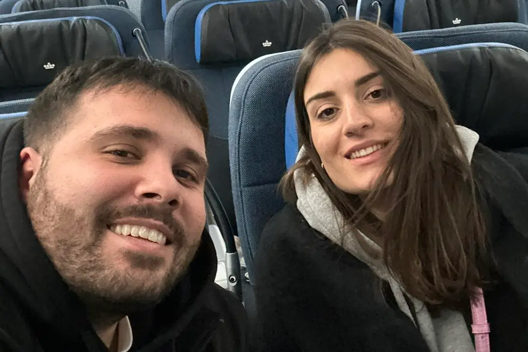 Giuseppe Russo in partenza per il Messico con la fidanzata (foto da facebook)