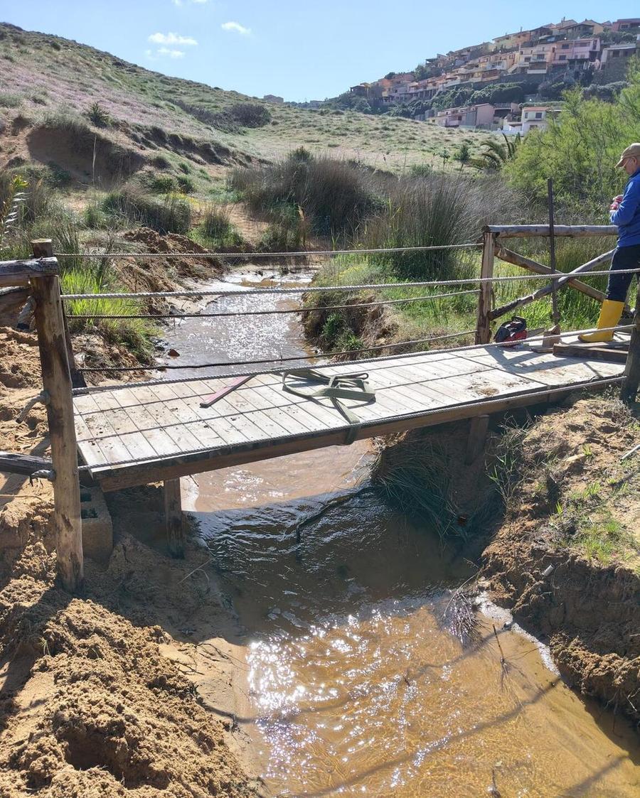 In Costa Verde in corso i lavori dopo la furia del ciclone Harry