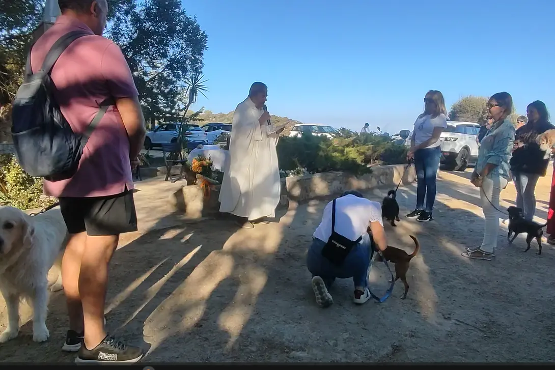 La Maddalena. Il momento della benedizione (Foto Ronchi)