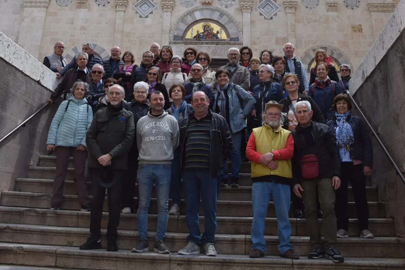 i soci dell'Università della Terza Età del Monreale in visita alla Cattedrale di Cagliari