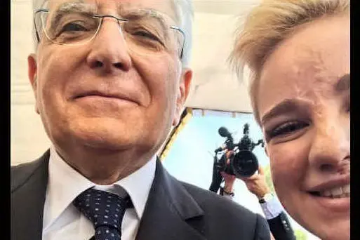 Bebe Vio con il presidente Mattarella