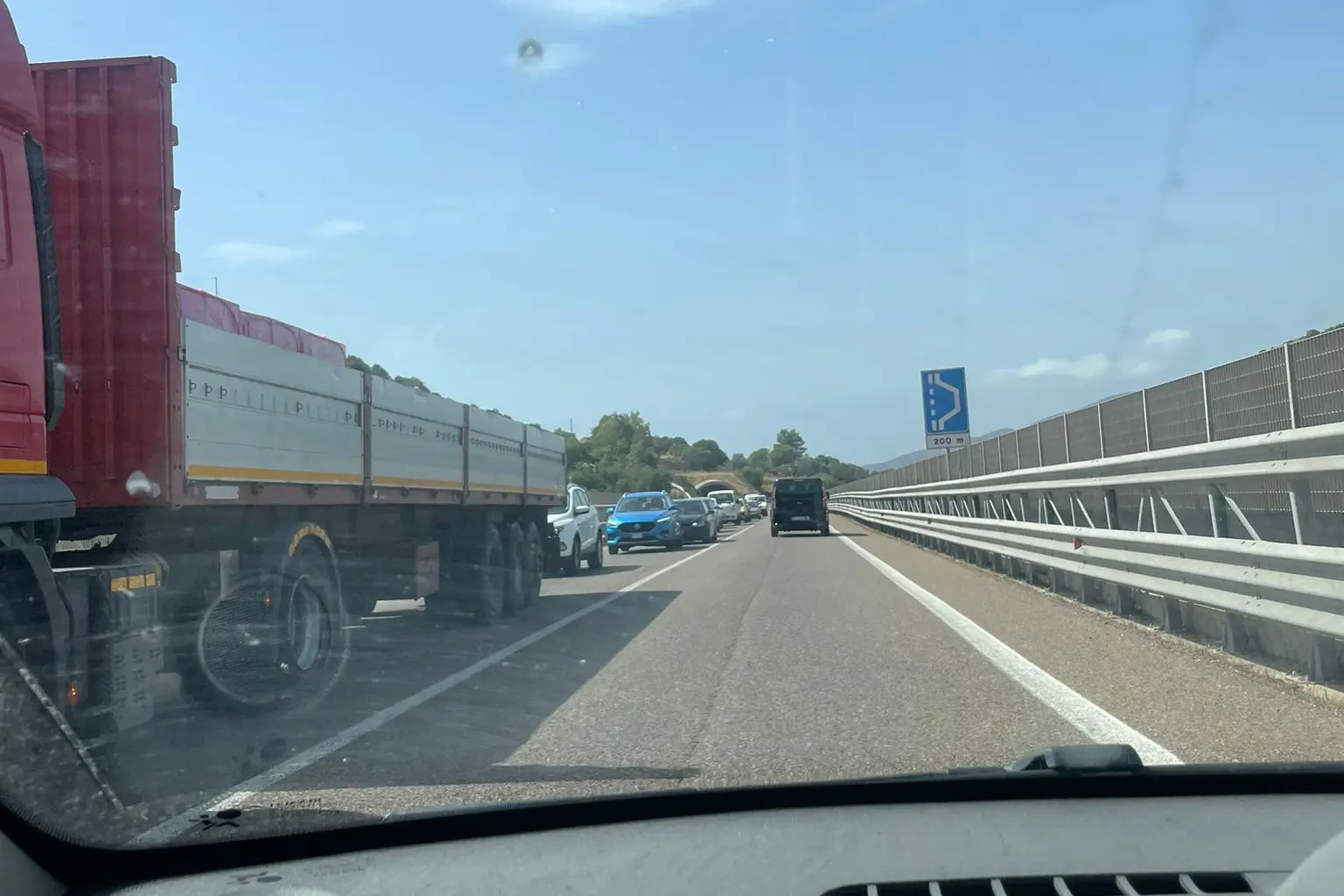 Il traffico sulla 125