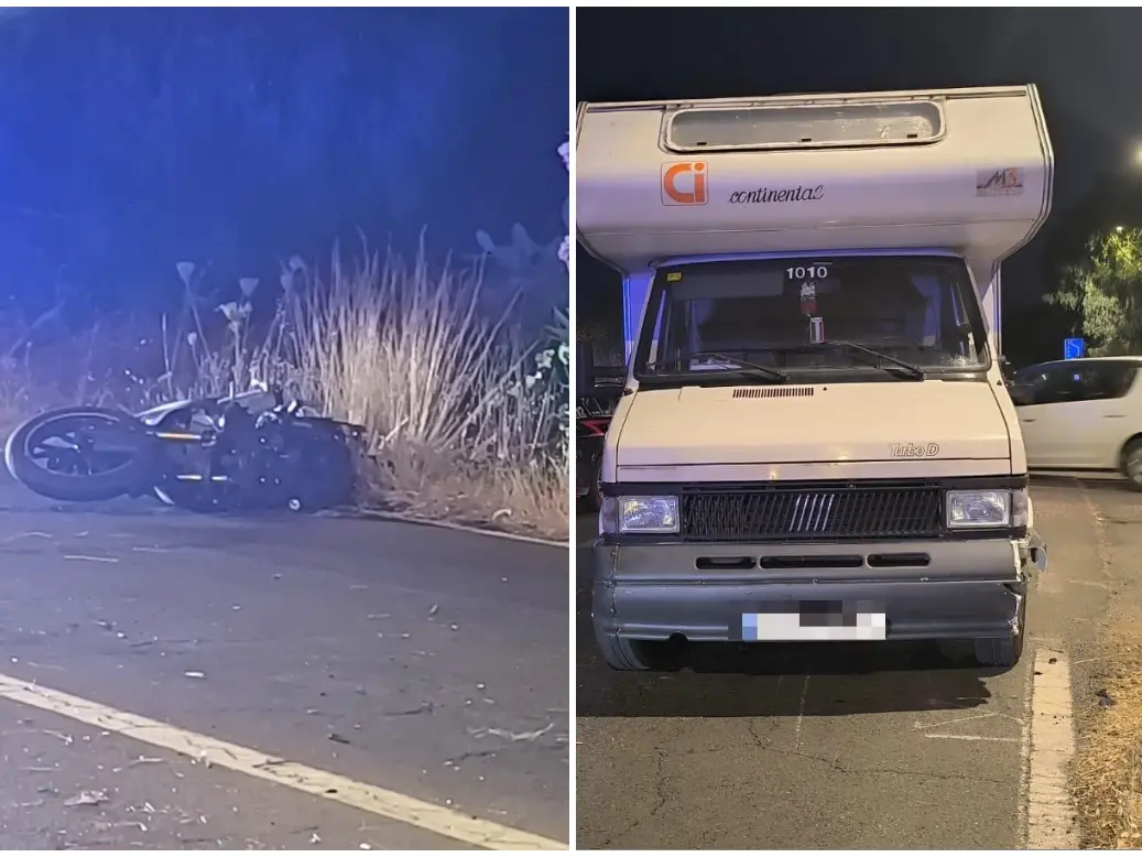 Il luogo dell'incidente sulla 195, vittima Dario Paolo Garau (foto L'Unione Sarda)