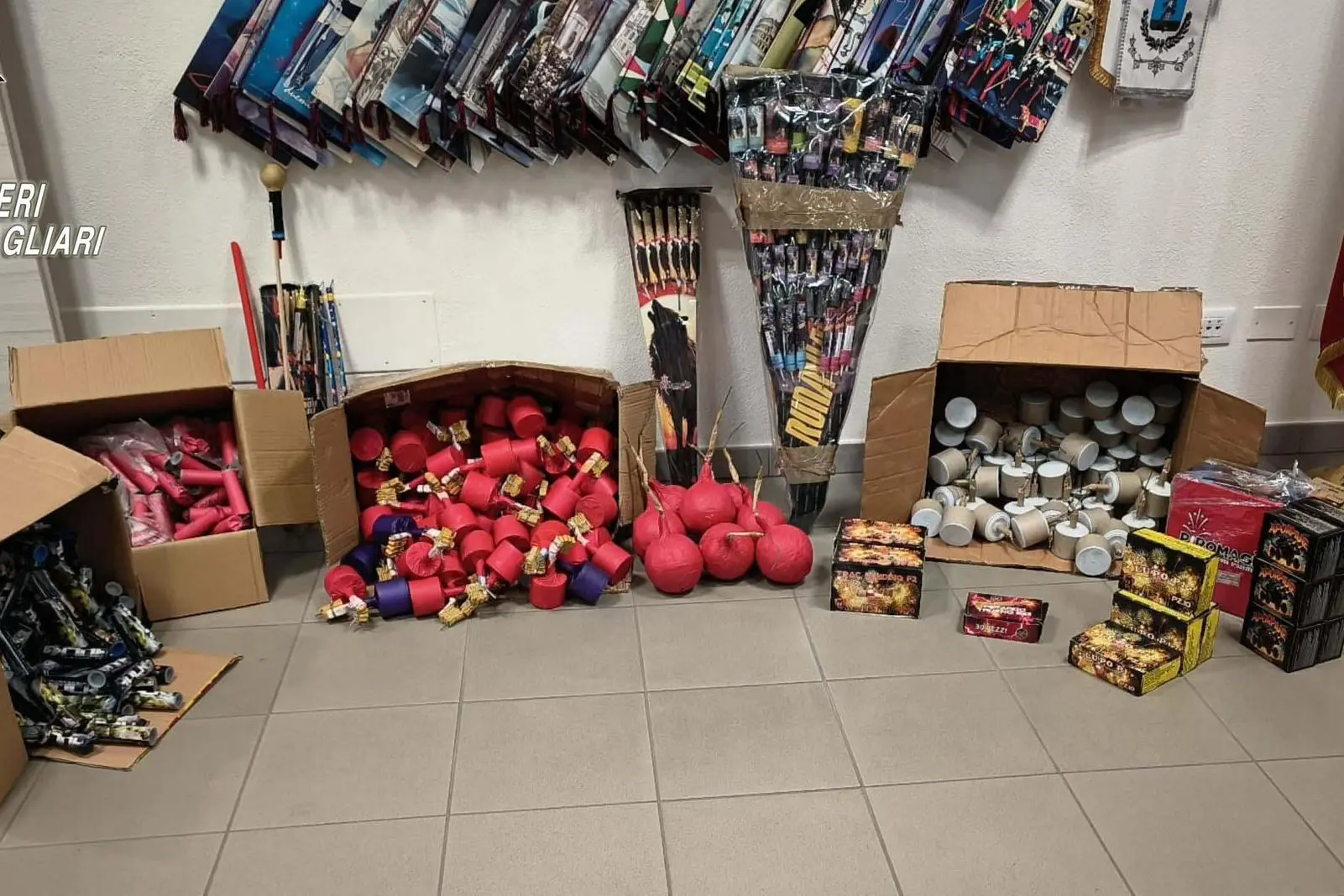 Materiale pirotecnico sequestrato dai carabinieri