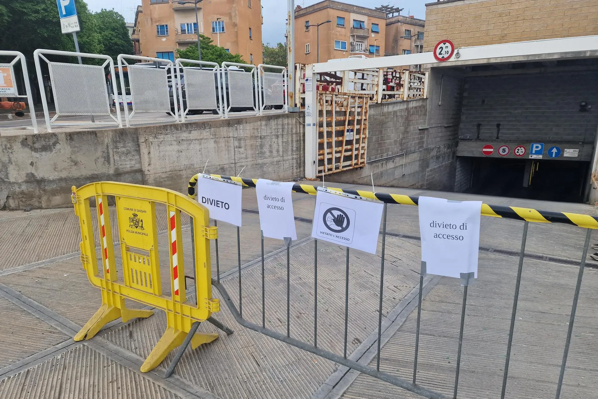 Sassari, il parcheggio del mercato civico (Foto E. Floris)