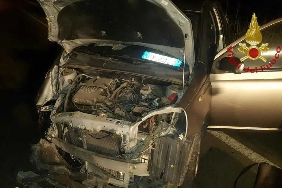 L'auto coinvolta nell'incidente