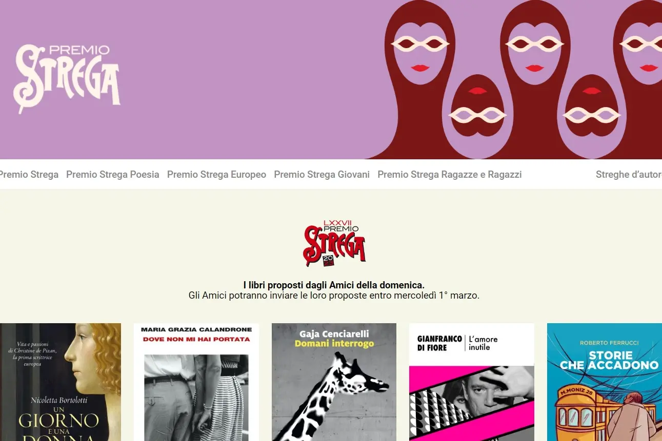 Il sito del premio Strega