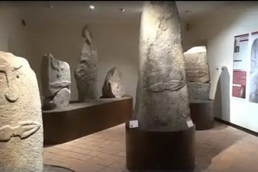I menhir del Civico Museo Archeologico di Laconi