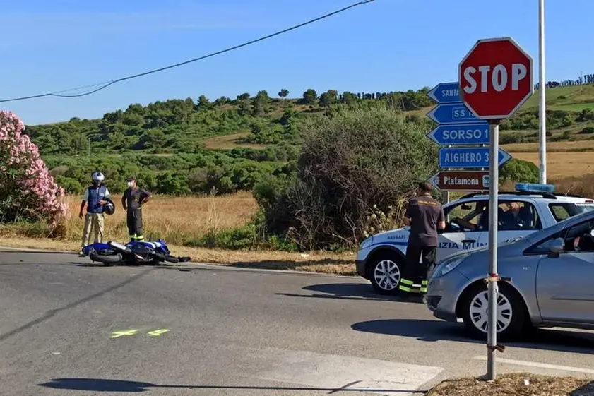 L'incidente (foto M. Pala)