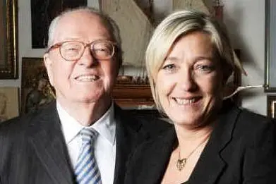Marine Le Pen con il padre Jean Marie
