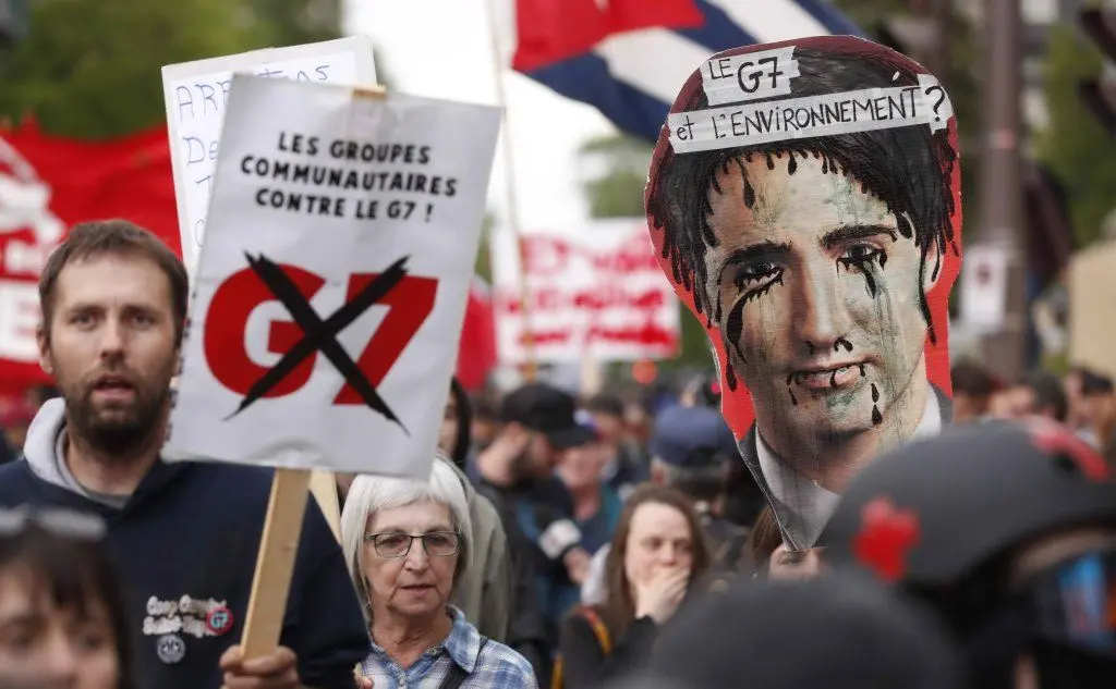 Canada, contestazione al G7: centinaia di persone presenti