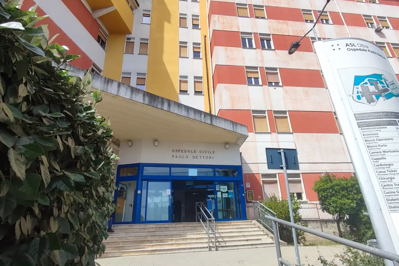 L'ingresso del Paolo Dettori a Tempio Pausania (foto Ronchi)