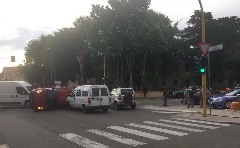L'incrocio dove è avvenuto l'incidente