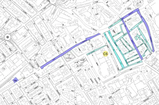 La rete stradale interessata dai lavori (foto concessa)