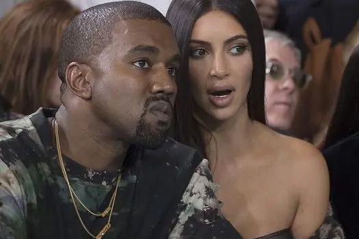 Kanye West e Kim Kardashian (Ansa)
