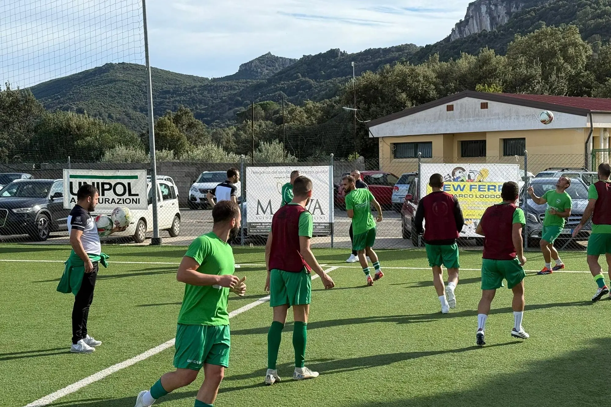 Riscaldamento pre-gara del Cannonau Jerzu